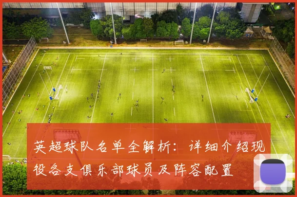 英超球队名单全解析：详细介绍现役各支俱乐部球员及阵容配置
